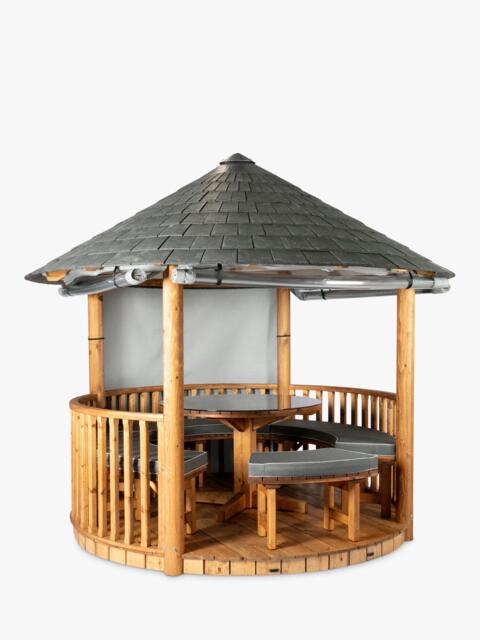 Breeze House Savannah Signature Slate Effect Tile Roof Circular Gazebo, FSC-Certified (Scandinavian Redwood) - image 1