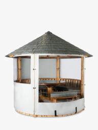 Breeze House Savannah Signature Slate Effect Tile Roof Circular Gazebo, FSC-Certified (Scandinavian Redwood) - thumbnail 4