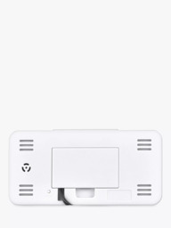 Acctim Radio Controlled LCD Digital Alarm Clock, White - thumbnail 3