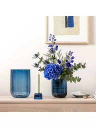 Villeroy & Boch Fleur Glass Vase, H15cm, Bleu - thumbnail 2