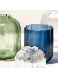 Villeroy & Boch Fleur Glass Vase, H15cm, Bleu - thumbnail 4