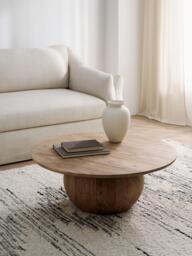John Lewis Orb Acacia Wood Coffee Table, Natural - thumbnail 6