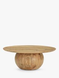 John Lewis Orb Acacia Wood Coffee Table, Natural - thumbnail 1