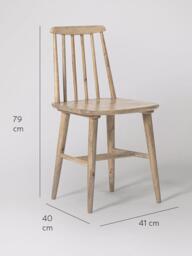 Swoon Ollie Dining Chair, Natural Oak Stain, Set of 2 - thumbnail 6