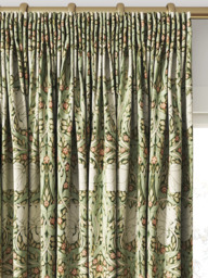 William Morris At Home Pimpernel Velvet Made to Measure Curtains or Roman Blind, Nettle - thumbnail 2