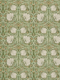 William Morris At Home Pimpernel Velvet Made to Measure Curtains or Roman Blind, Nettle