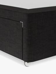 Hypnos Non-Sprung Upholstered 2 Drawer Divan Base, Single - thumbnail 3