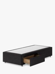 Hypnos Non-Sprung Upholstered 2 Drawer Divan Base, Single - thumbnail 2
