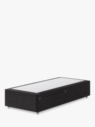 Hypnos Non-Sprung Upholstered 2 Drawer Divan Base, Single