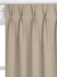 John Lewis Cotton Jute Made to Measure Curtains or Roman Blind, Butterscotch Natural - thumbnail 4