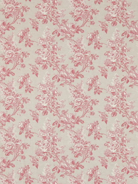 Sanderson Sorilla Damask Made to Measure Curtains or Roman Blind, Rose/Linen - image 1