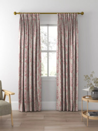 Sanderson Sorilla Damask Made to Measure Curtains or Roman Blind, Rose/Linen - thumbnail 5