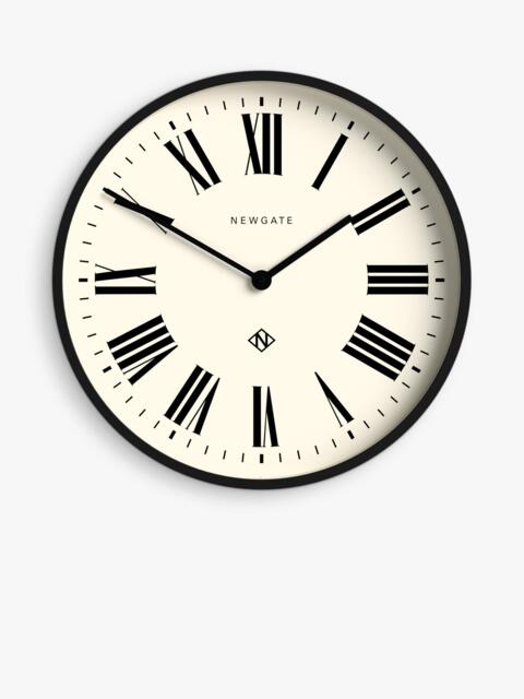 Newgate Clocks No2 Roman Numeral Wall Clock, Black - image 1