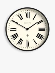 Newgate Clocks No2 Roman Numeral Wall Clock, Black