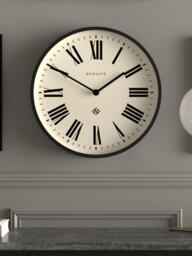 Newgate Clocks No2 Roman Numeral Wall Clock, Black - thumbnail 3