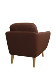 John Lewis Arlo Leather Armchair, Light Leg - thumbnail 4