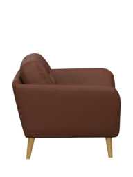 John Lewis Arlo Leather Armchair, Light Leg - thumbnail 3