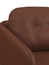 John Lewis Arlo Leather Armchair, Light Leg - thumbnail 6