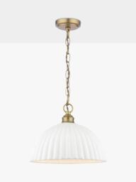 Laura Ashley Durford Large Pendant Ceiling Light, Antique Brass - thumbnail 1