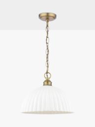Laura Ashley Durford Large Pendant Ceiling Light, Antique Brass - thumbnail 3