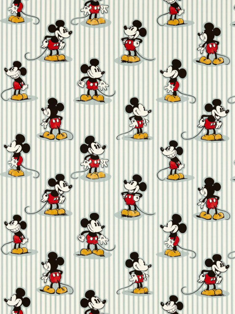 Disney Home x Sanderson Mickey Made to Measure Curtains or Roman Blind, Sea Salt - image 1