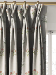William Morris At Home Lily Flower Embroidered Made to Measure Curtains or Roman Blind, Nettle - thumbnail 6