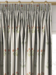 William Morris At Home Lily Flower Embroidered Made to Measure Curtains or Roman Blind, Nettle - thumbnail 2