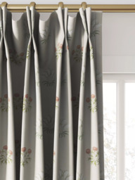 William Morris At Home Lily Flower Embroidered Made to Measure Curtains or Roman Blind, Nettle - thumbnail 4