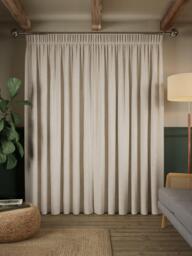 John Lewis Linen Look Pair Lined Pencil Pleat Curtains - thumbnail 5