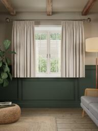 John Lewis Linen Look Pair Lined Pencil Pleat Curtains - thumbnail 6