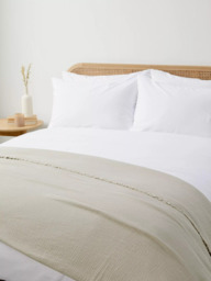 John Lewis Washed Cotton Bedspread - thumbnail 2