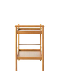 west elm Mid-Century Wood Bar Cart, Acorn - thumbnail 6
