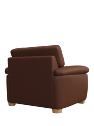 John Lewis Camden Leather Armchair, Light Leg - thumbnail 4