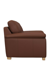 John Lewis Camden Leather Armchair, Light Leg - thumbnail 3