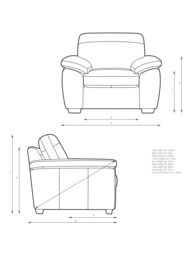 John Lewis Camden Leather Armchair, Light Leg - thumbnail 2