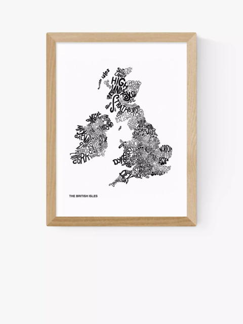 EAST END PRINTS Philip Sheffield 'The British Isles' Framed Print - image 1