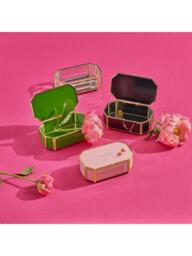 kate spade new york Glass Jewellery Box, Pink - thumbnail 5