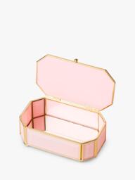 kate spade new york Glass Jewellery Box, Pink - thumbnail 4