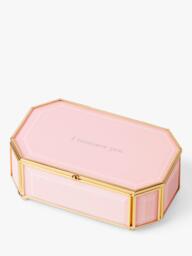 kate spade new york Glass Jewellery Box, Pink - thumbnail 3