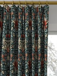 Morris & Co. Snakeshead Made to Measure Curtains or Roman Blind, Thistle/Russett - thumbnail 2