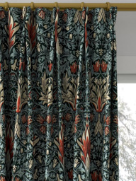 Morris & Co. Snakeshead Made to Measure Curtains or Roman Blind, Thistle/Russett - thumbnail 4