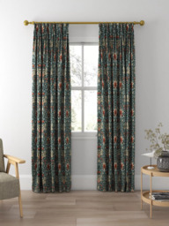 Morris & Co. Snakeshead Made to Measure Curtains or Roman Blind, Thistle/Russett - thumbnail 5