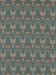 Morris & Co. Snakeshead Made to Measure Curtains or Roman Blind, Thistle/Russett - thumbnail 1