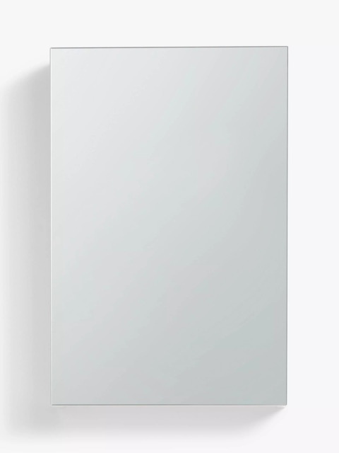 John Lewis White Gloss Single Mirrored Bathroom Cabinet - image 1
