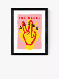 EAST END PRINTS Sophie Ward 'Aries The Rebel' Framed Print