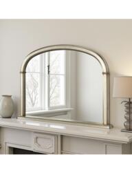 Yearn Refined Arched Overmantel Wall Mirror - thumbnail 1