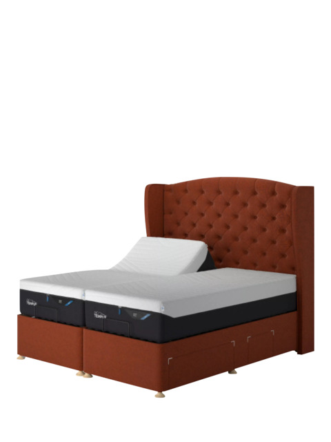 TEMPUR® Suffolk Adjustable Disc Continental 4 Drawer Divan Base, King Size - image 1