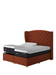TEMPUR® Suffolk Adjustable Disc Continental 4 Drawer Divan Base, King Size - thumbnail 5