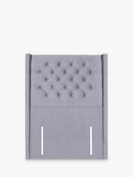 John Lewis Margot Winged Full Depth Upholstered Headboard, Single - thumbnail 1