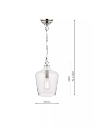 Laura Ashley Ockley Glass Ceiling Light - thumbnail 4